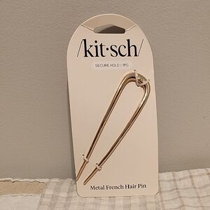 Kitsch Gold Metal French Hair Pin